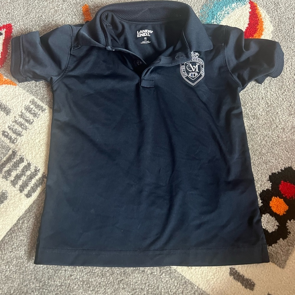Navy & Blue Kids Polo Shirts Bundle - Montessori Gifted Prep School Uniform - Picture 5 of 8